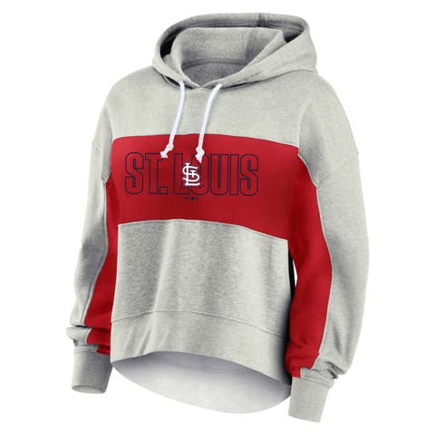 Women
s Profile Heather Gray St. Louis Cardinals Plus Size Pullover Hoodie