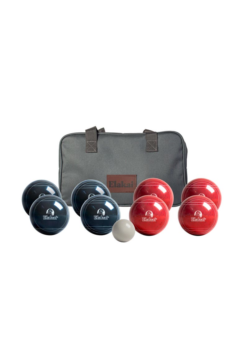 Premium Resin 107Mm Rambler Bocce Set, Alternate, color, Blue Red
