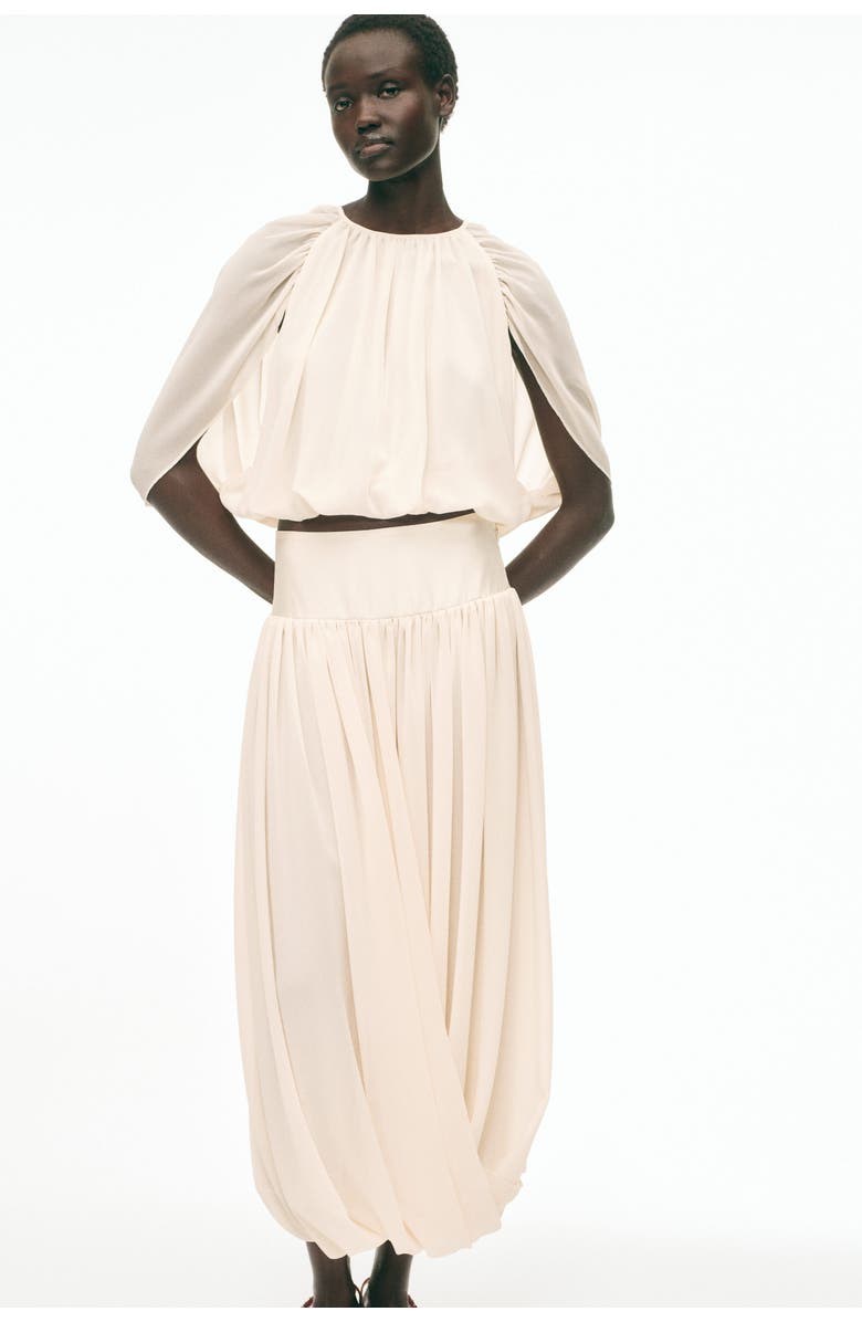 H&M Draped Chiffon Skirt, Alternate, color, 