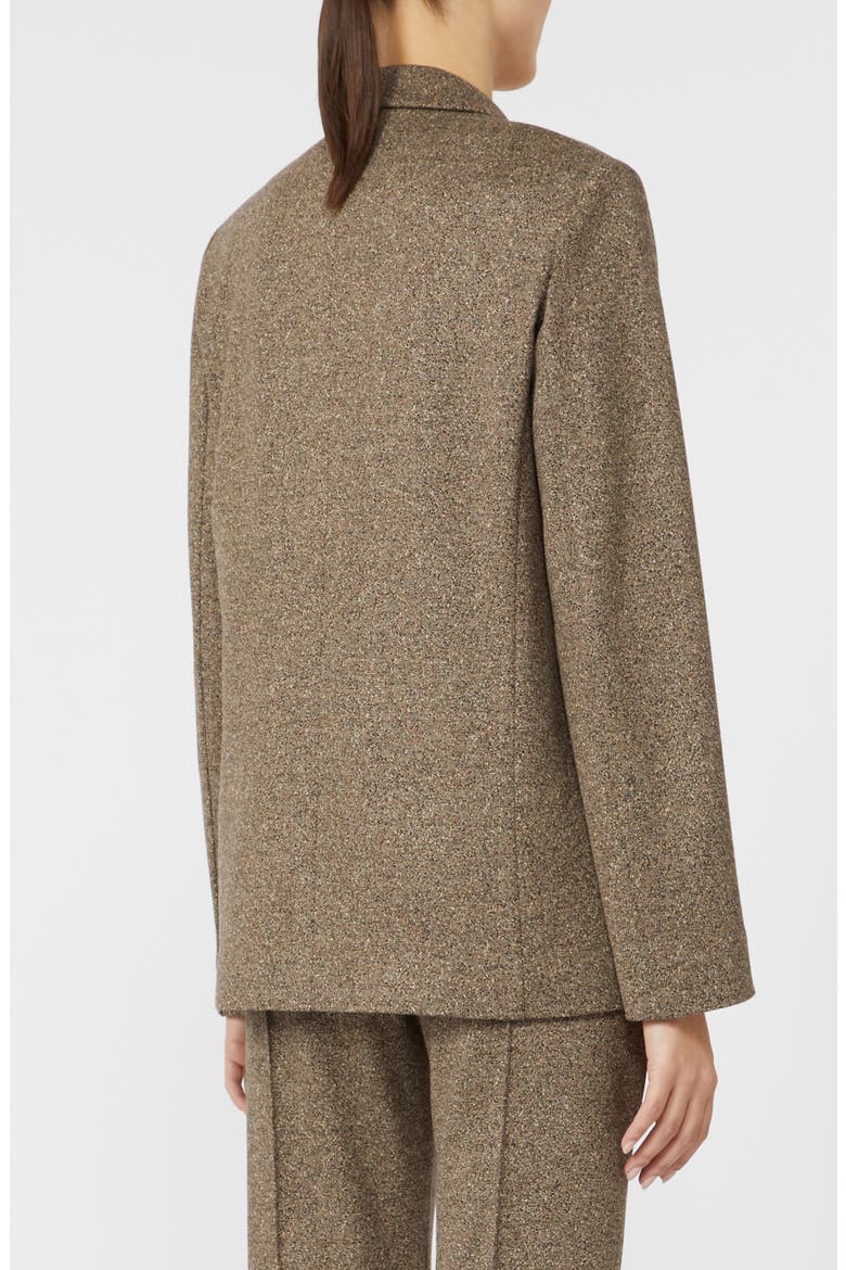 Albania Tweed Jersey Jacket, Alternate, color, TOBACCO