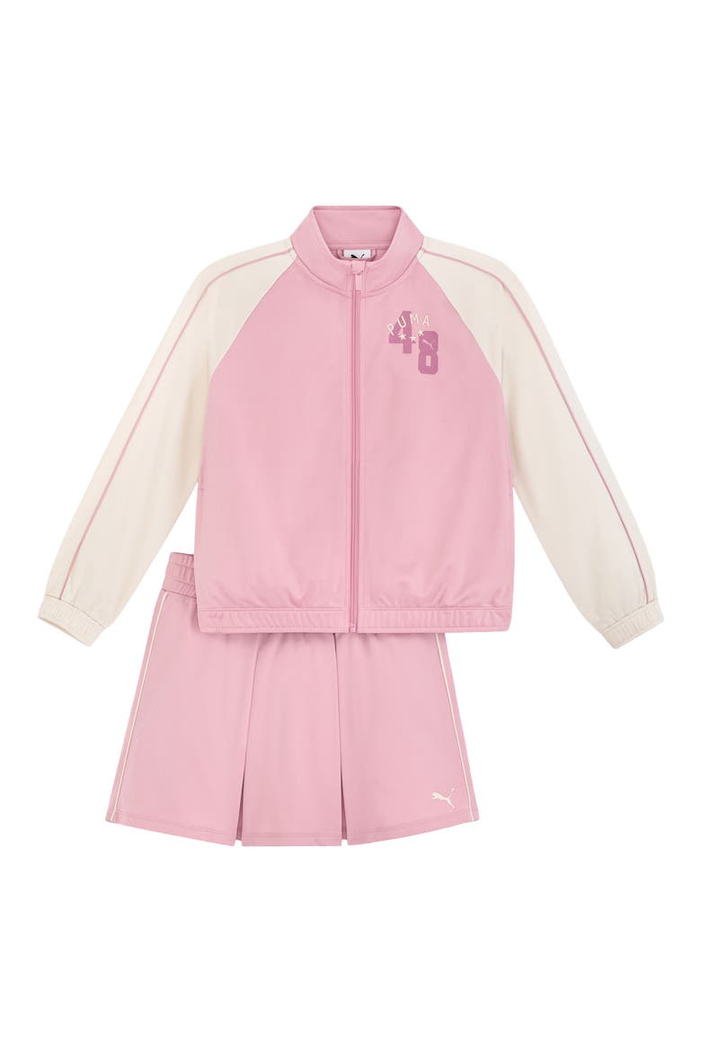 Kids' Track Jacket & Skort, Main, color, BEYOND PINK