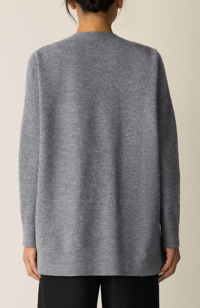 Eileen Fisher Wool Cardigan, Alternate, color, Ash