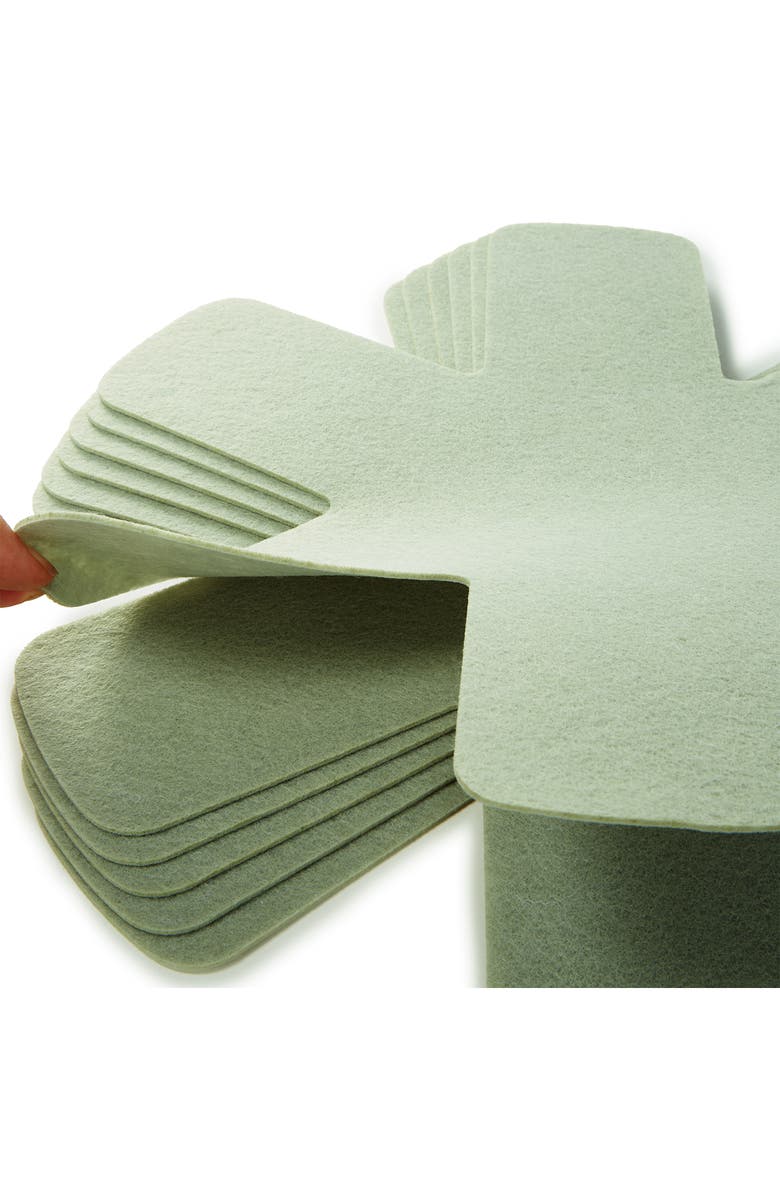 BergHOFF 6-Piece Felt Pan Liners, Alternate, color, Green