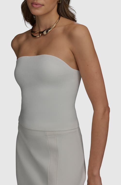 Shop Donna Karan New York Knit Bandeau Top In Cream