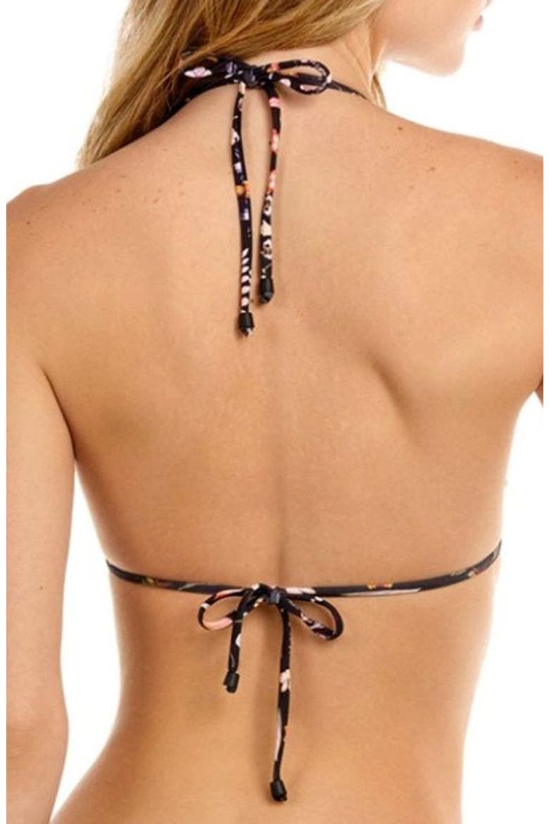 Lolita Mbar Triangle Bikini Top, Alternate, color, BLACK