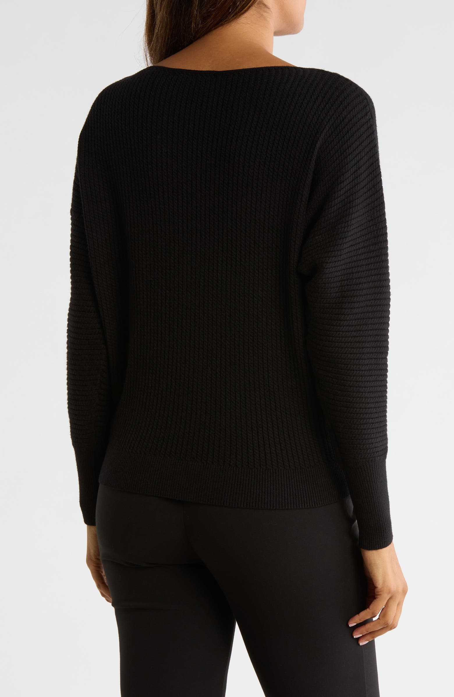 T Tahari Boat Neck Dolman Sleeve Sweater | Nordstromrack