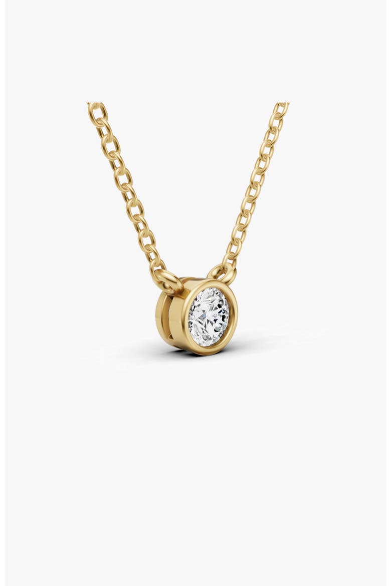 14K Gold 0.25 ct Lab-Grown Diamond Solitaire Pendant, Alternate, color, Yellow Gold
