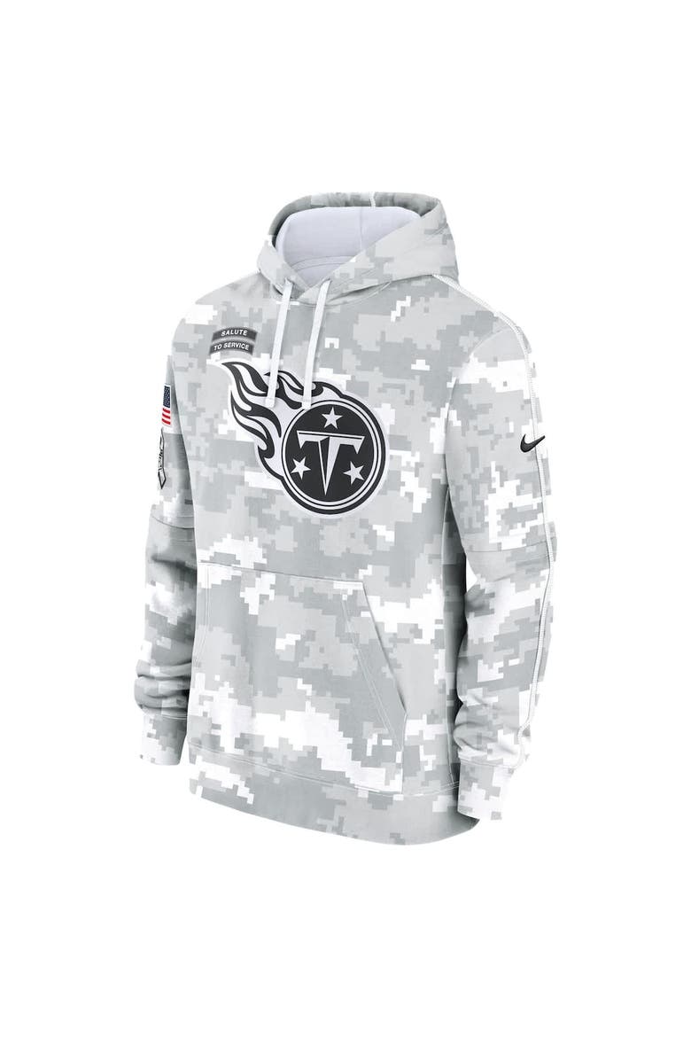 Men's Nike Arctic Camo Tennessee Titans 2024 Salute to Service Club Fleece Pullover Hoodie, Alternate, color, Arctic Camo