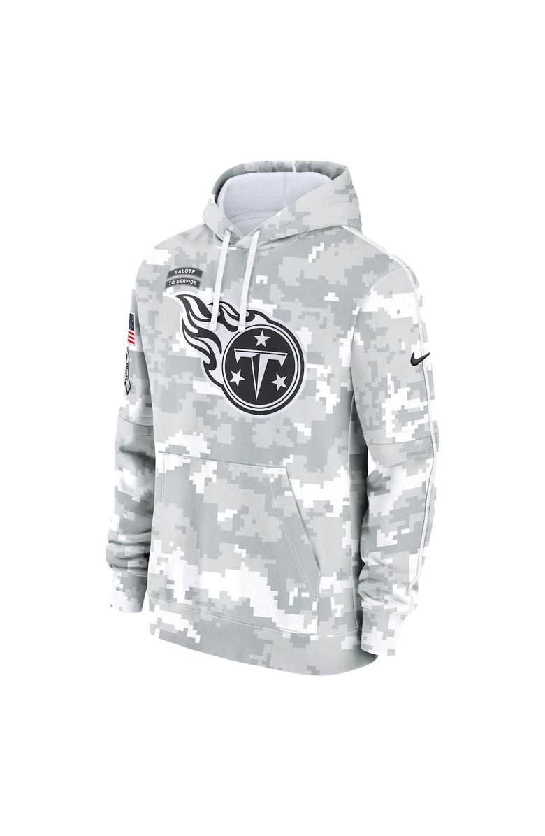 Nike Men's Nike Arctic Camo Tennessee Titans 2024 Salute to Service Club Fleece Pullover Hoodie, Alternate, color, 