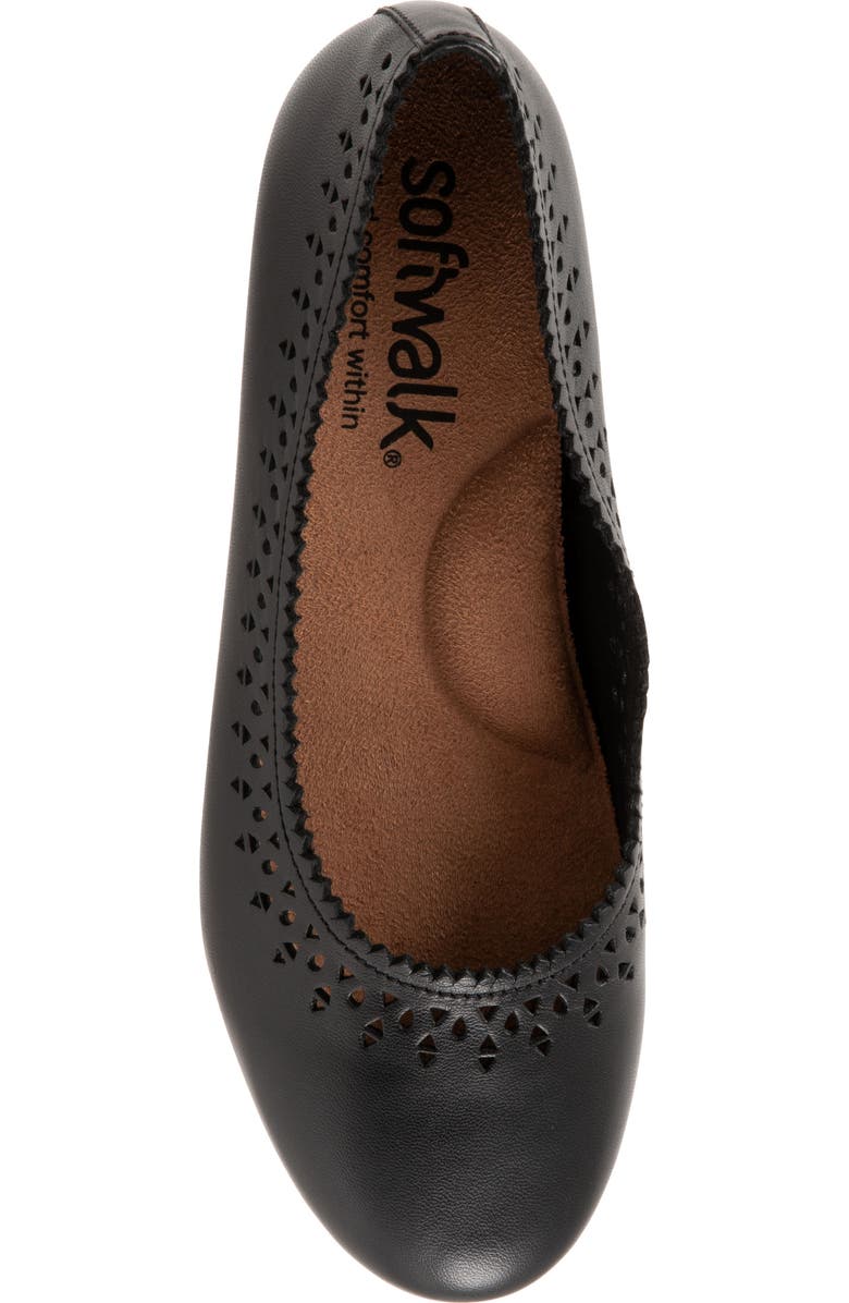 SoftWalk<sup>®</sup> Selma Cutout Ballet Flat, Alternate, color,