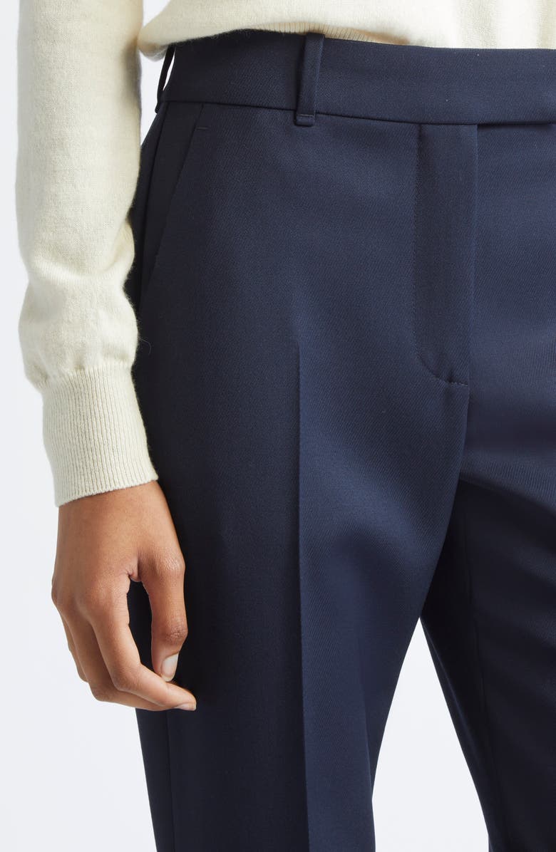 McQueen Wool Cavalry Twill Straight Leg Pants, Alternate, color, Navy