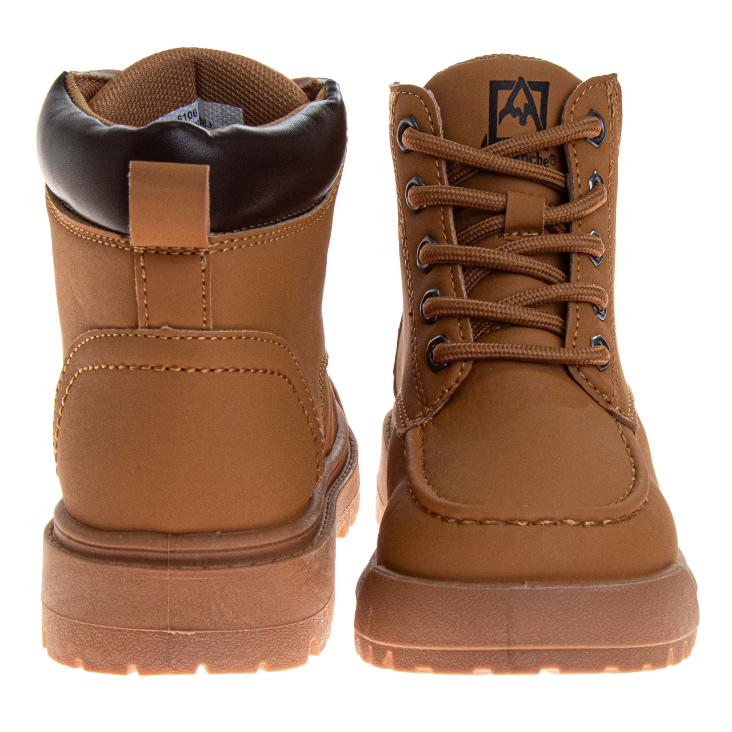 Lace Up Boots Boys  Durable Rugged Outdoor Work Boot Style High Traction Sole, Alternate, color, Wheat