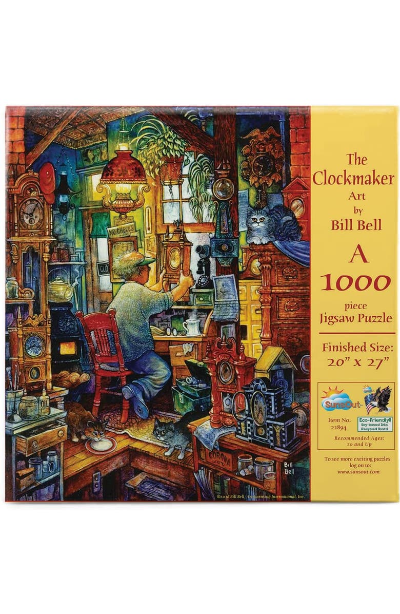 Sunsout the Clockmaker 1000 piece Jigsaw Puzzle for Adults  Animals, Alternate, color, 