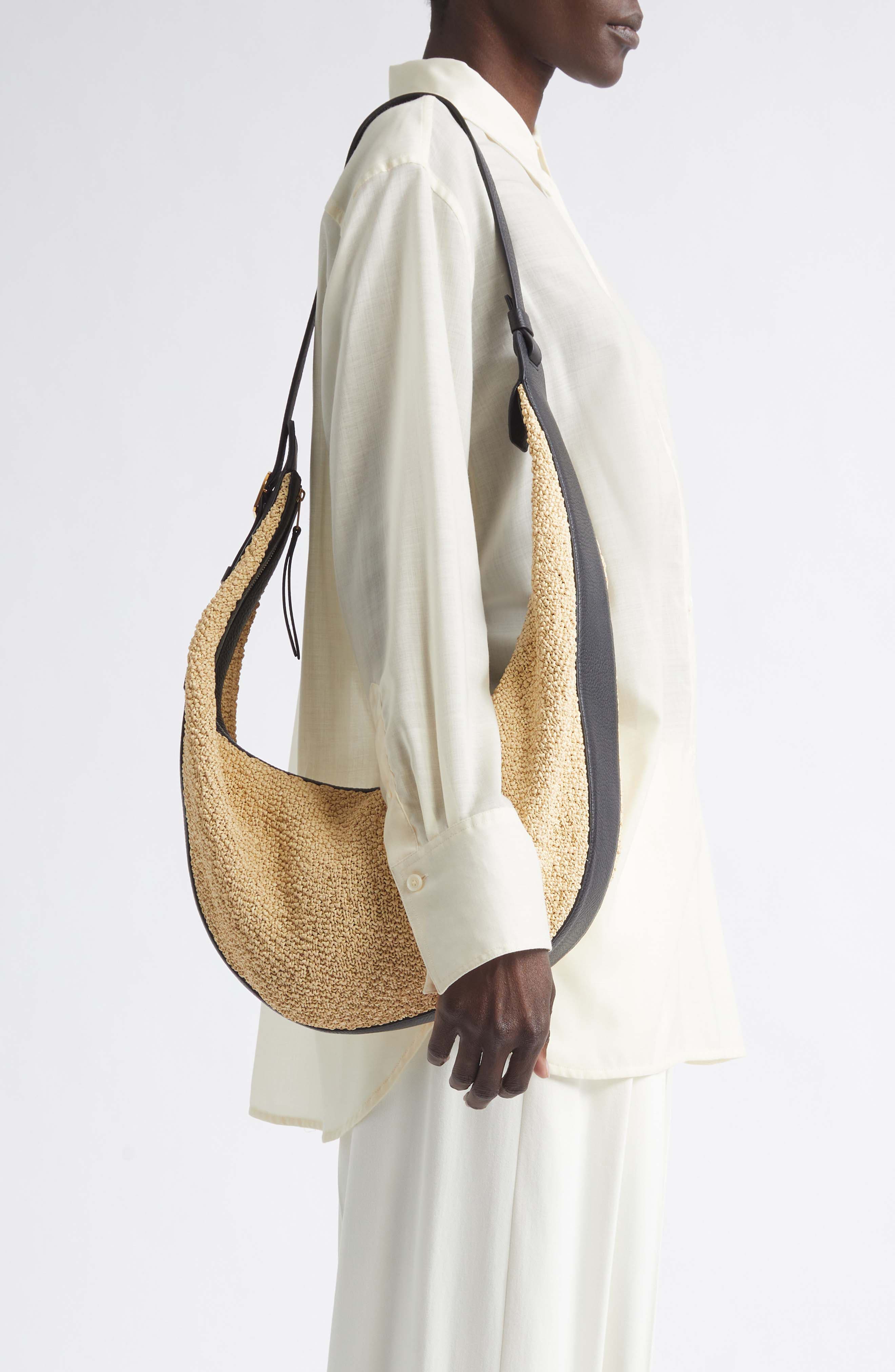 Augustina Hobo Bag, Alternate, color, 367 BLACK / NATURAL