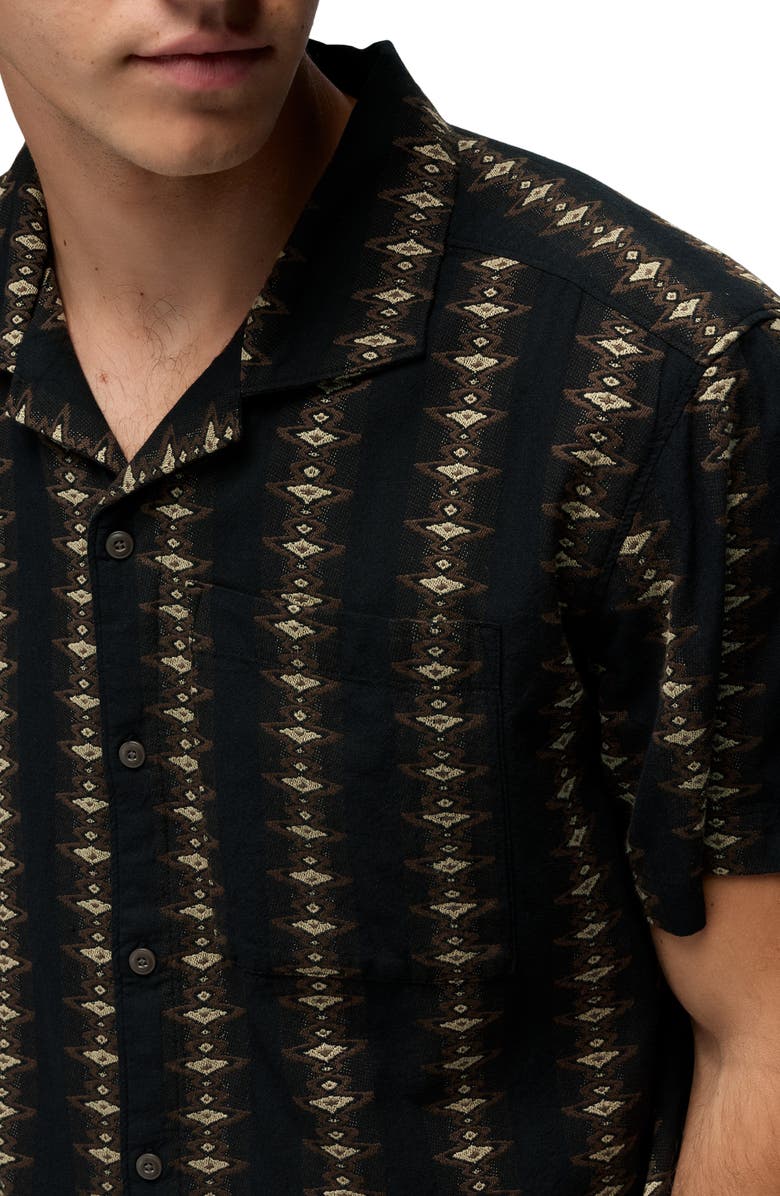 prAna Mantra Light Heritage Camp Shirt, Alternate, color, Dark Roast