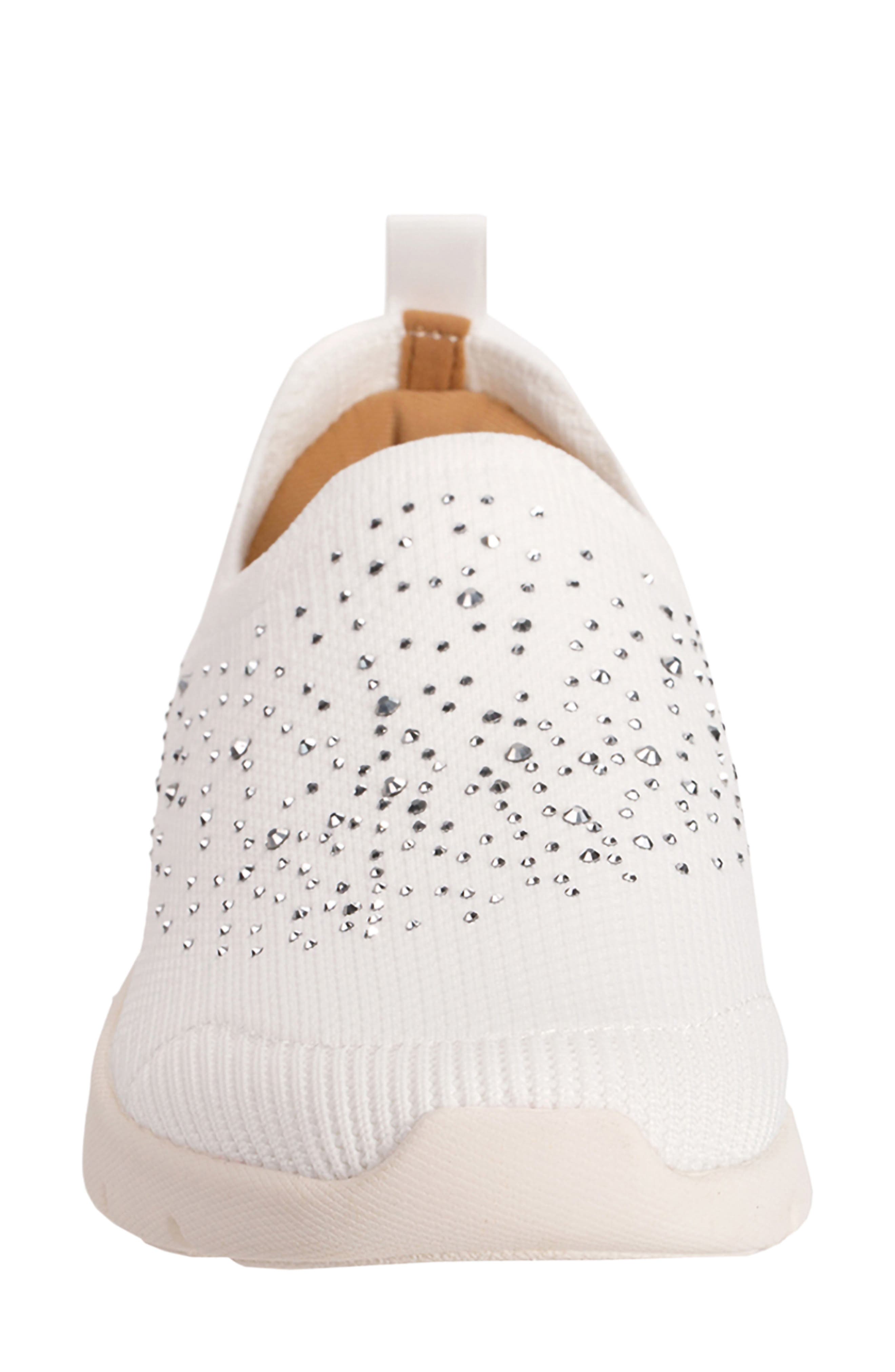 Harbor Shimmer Slip-On Sneaker, Alternate, color, WHITE