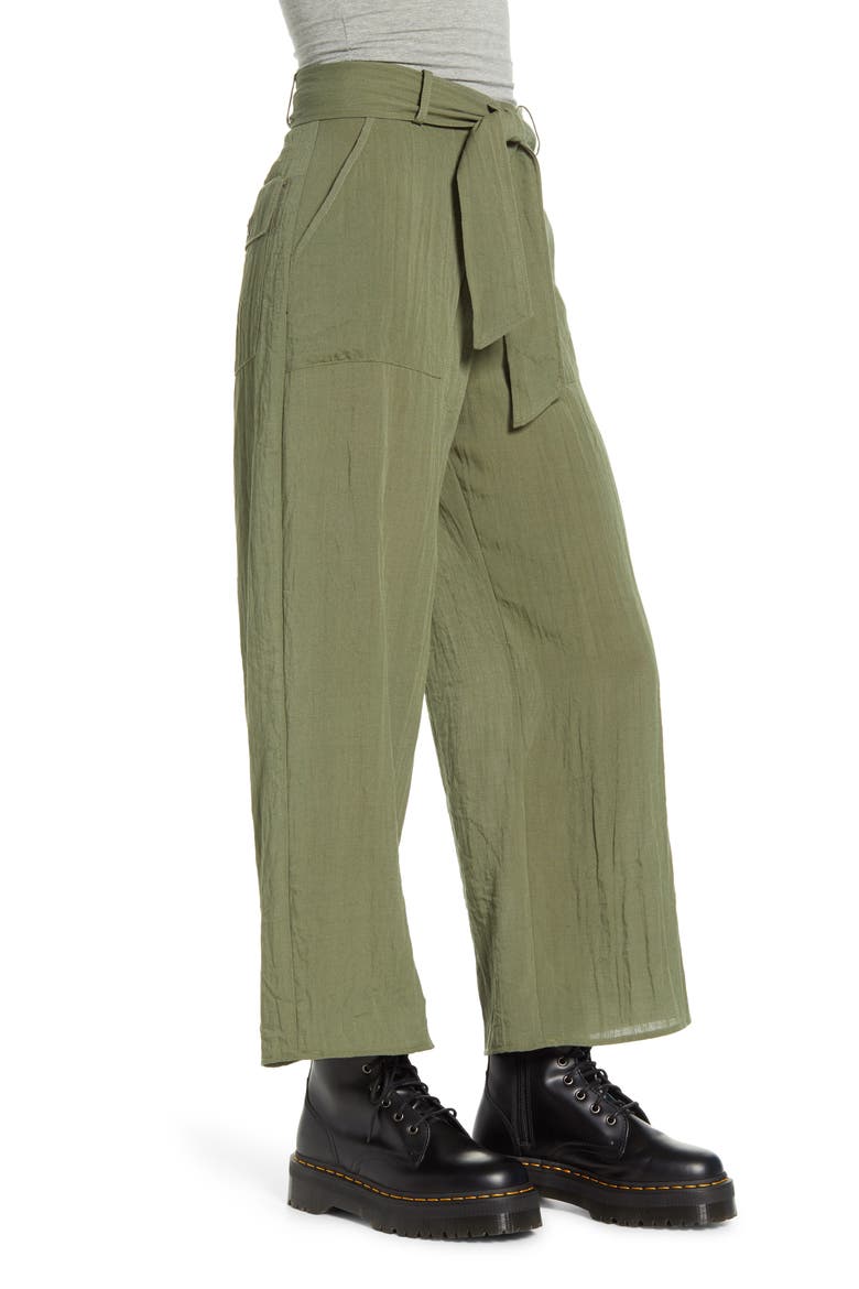 Peru Wide Leg Pants, Alternate, color, OLIVE