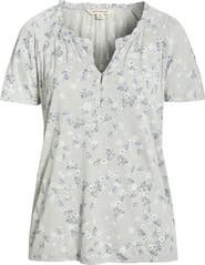 Lucky Brand Sandwash Flutter Sleeve Top