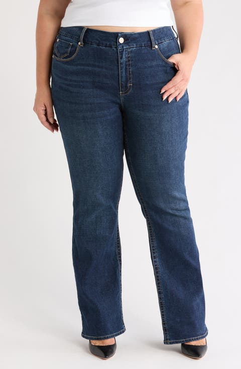 Tummyless Bootcut Jeans (Plus)