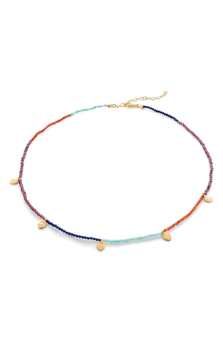 Monica Vinader x Willow Crossley Dahlia Beaded Choker Necklace, Main, color, 