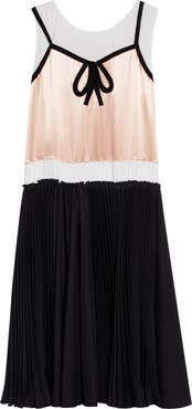 Marni Trompe d'Oeil Satin Midi Dress