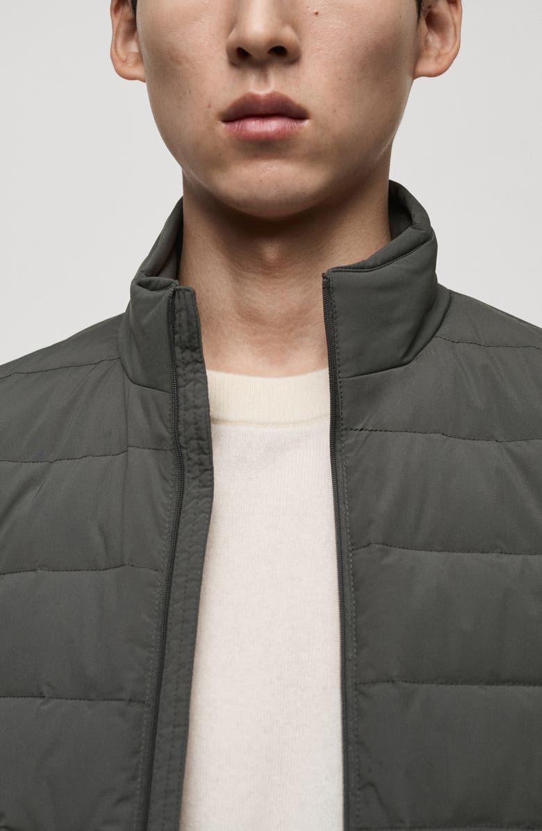 MANGO Quilted Down Vest, Alternate, color,