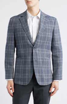 Nordstrom Henrik Trim Fit Italian Cotton & Linen Blend Jacket