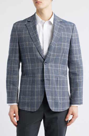 Nordstrom Henrik Trim Fit Italian Cotton & Linen Blend Jacket