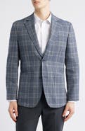 Nordstrom Henrik Trim Fit Italian Cotton & Linen Blend Jacket