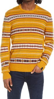 rag & bone Wesley Fair Isle Wool Crewneck Sweater