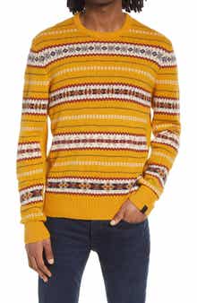 rag & bone Wesley Fair Isle Wool Crewneck Sweater