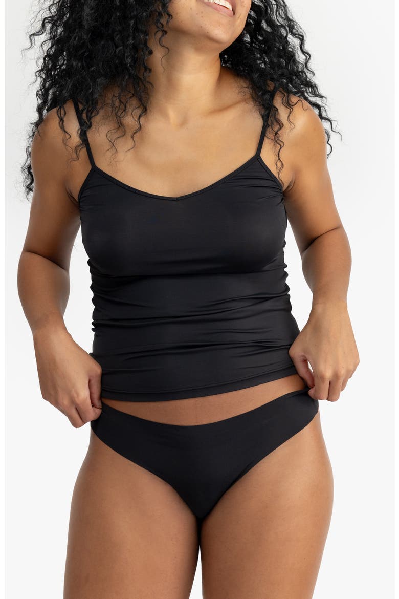 Soft Seamless Camisole, Main, color, TAP SHOE BLACK