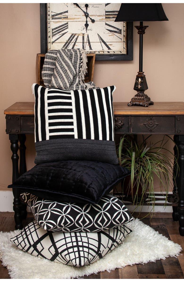 PARKLAND COLLECTION Ada Casual Beige 52" x 67" Woven Handloom Throw, Alternate, color, Beige