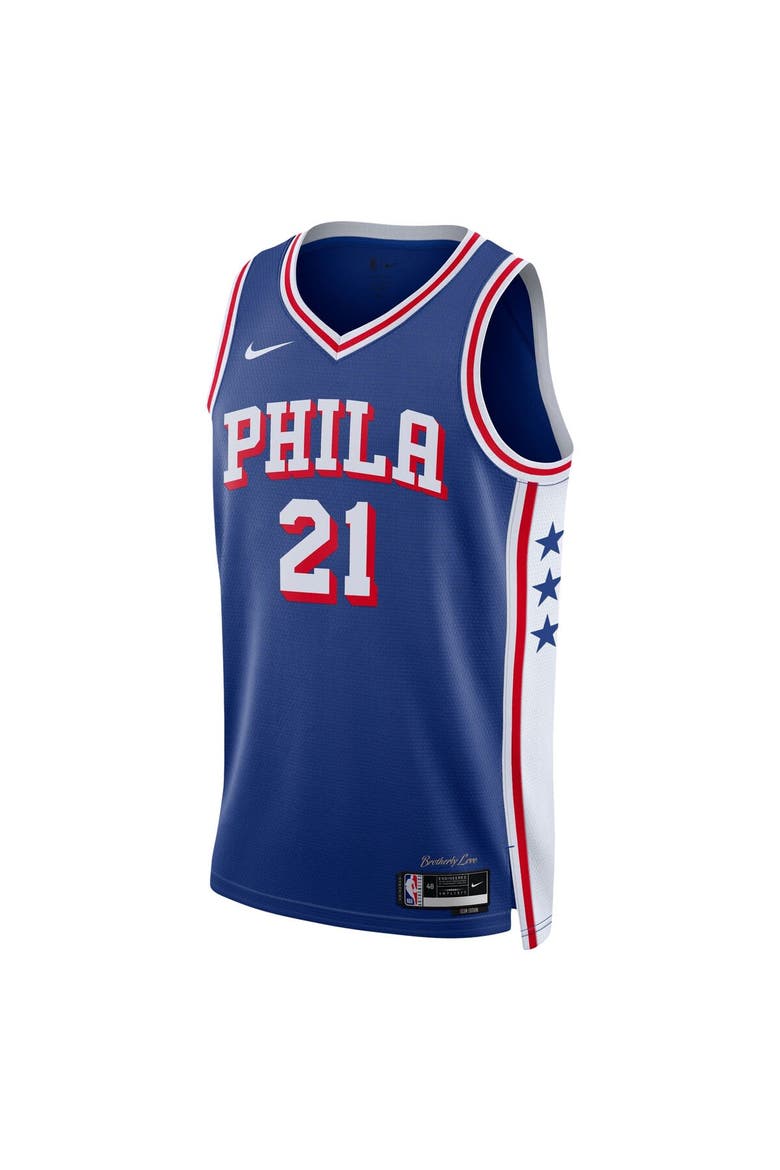 Youth Nike Joel Embiid Royal Philadelphia 76ers Swingman Jersey - Icon Edition, Alternate, color, Royal