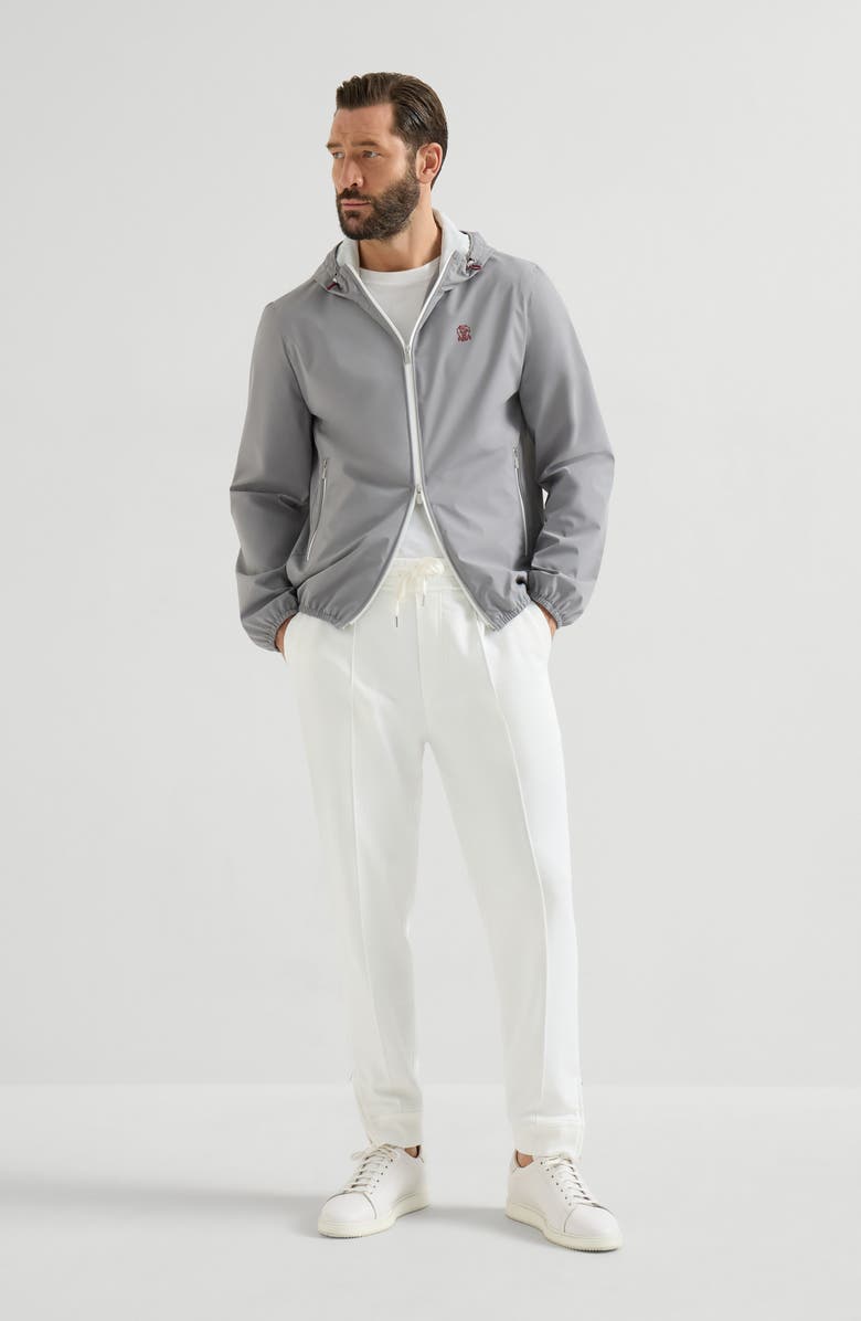 Brunello Cucinelli Nylon jacket, Alternate, color, Grey