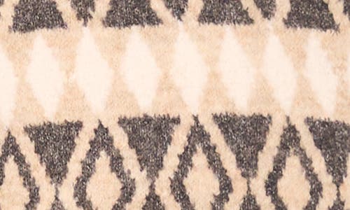 Vince Camuto Diamond Pattern Mock Neck Sweater In Brown