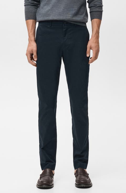 Dublino Slim Fit Flat Front Stretch Stretch Chinos