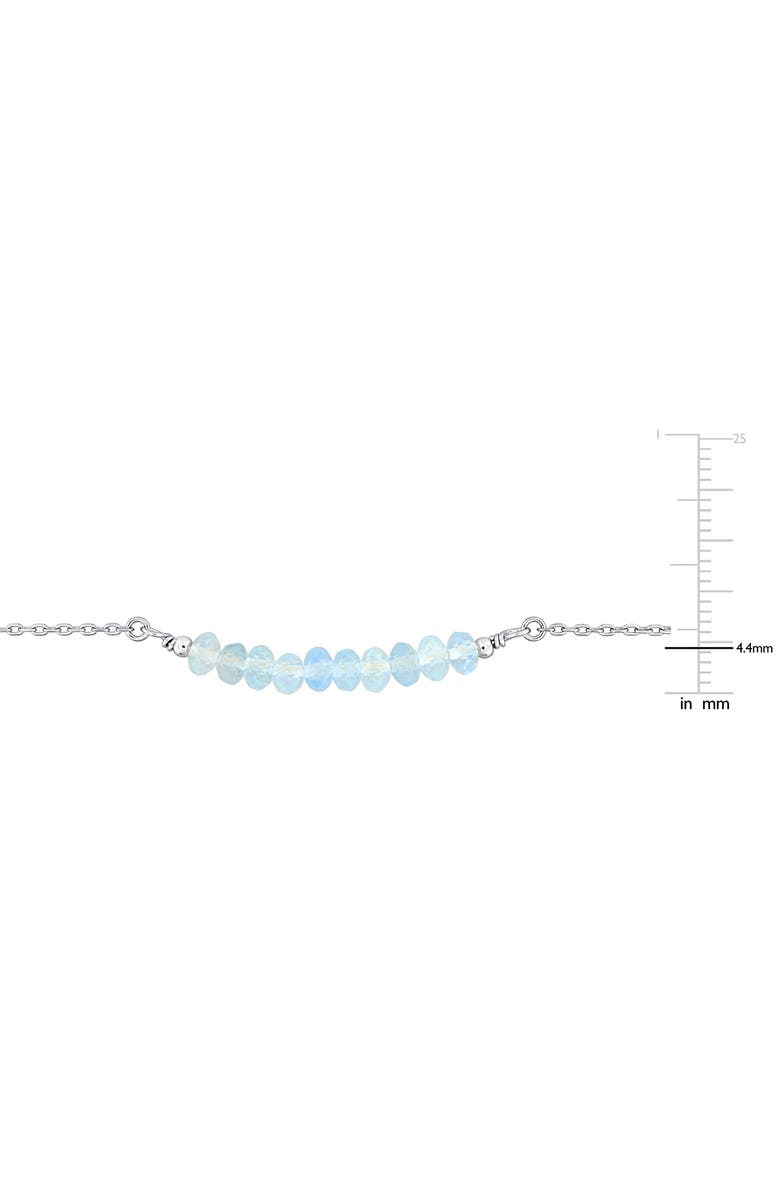 DELMAR Aquamarine Beaded Necklace & Bracelet Set, Alternate, color, Blue