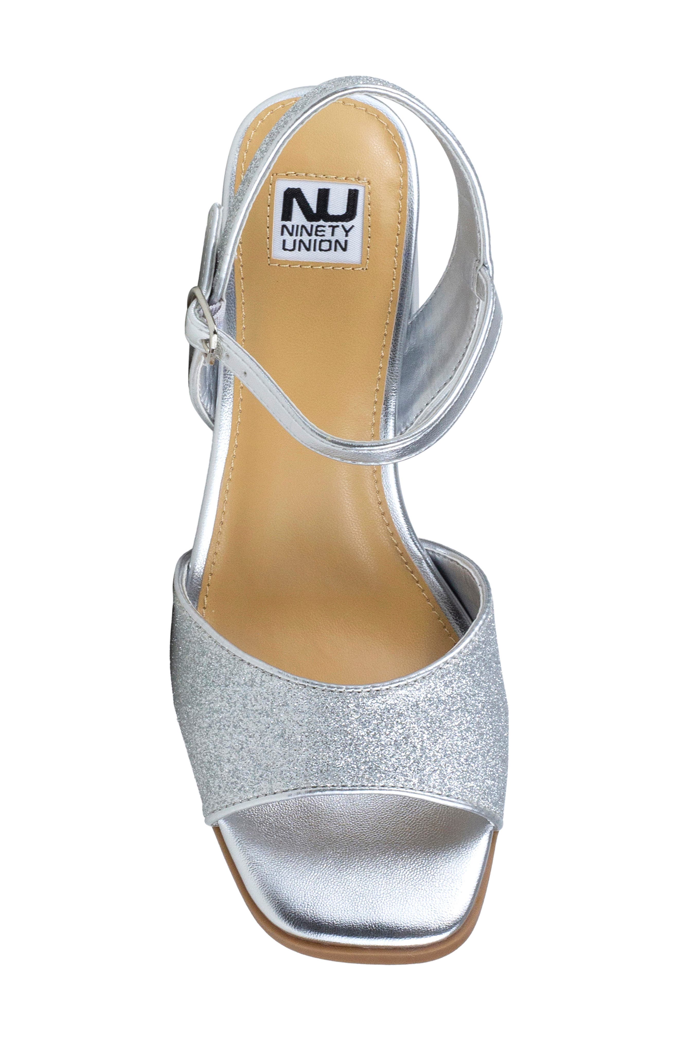 Sophianr Quarter Strap Sandal, Alternate, color, SILVER