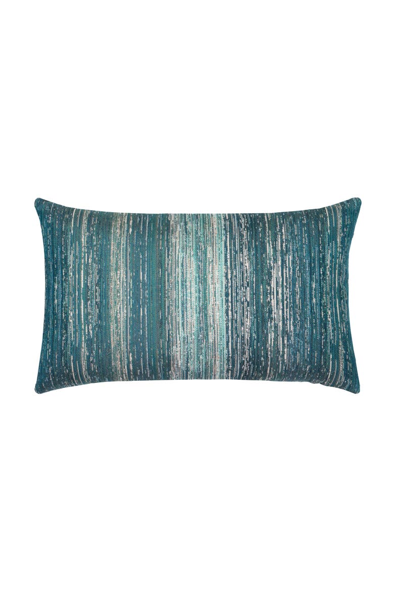 Textured Indoor & Outdoor Woven Accent Pillow, Alternate, color, Lagoon