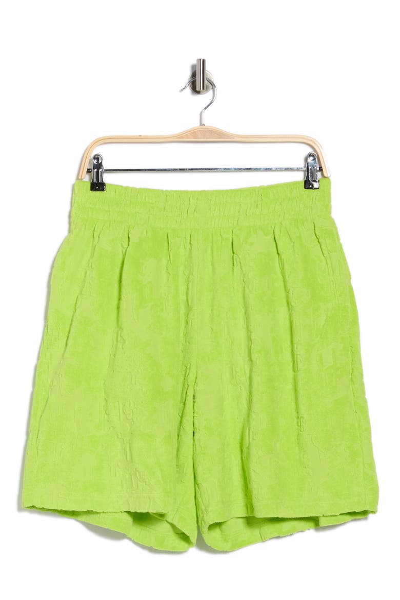 Terry Towel Pull-On Shorts, Alternate, color, GREEN