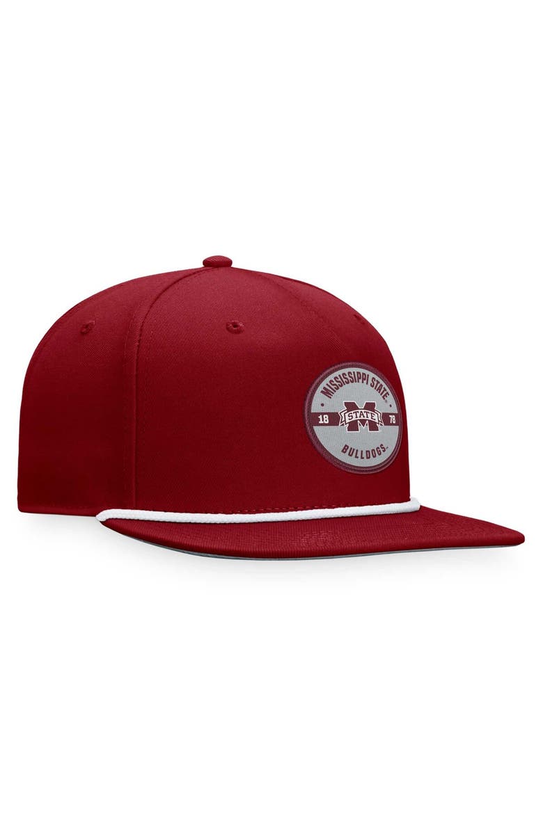 TOP OF THE WORLD Men's Top of the World Maroon Mississippi State Bulldogs Bank Hat, Alternate, color,