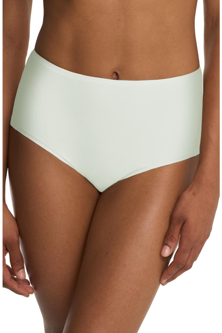 Bliss Bare Cotton High Waist Brief 3-Pack, Alternate, color, Msty Orchid/Iced Mnt/Dk Cobalt