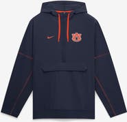 Nike Men's Nike Navy Auburn Tigers 2026 Sideline Anorak Half-Zip Hooded Jacket
