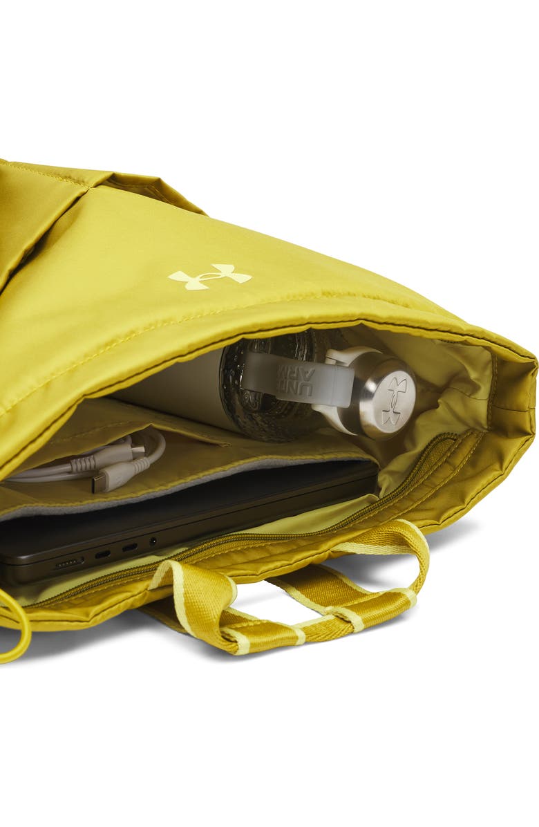 Under Armour Studio Lite Water Repellent Backpack, Alternate, color, Green Legacy / / Yellow Shade