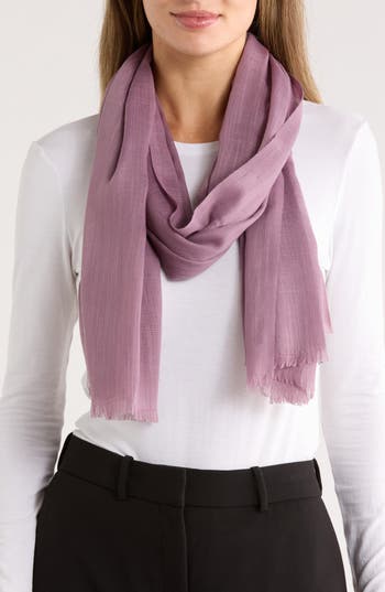 Nordstrom Rack Eyelash Wrap Scarf In Purple