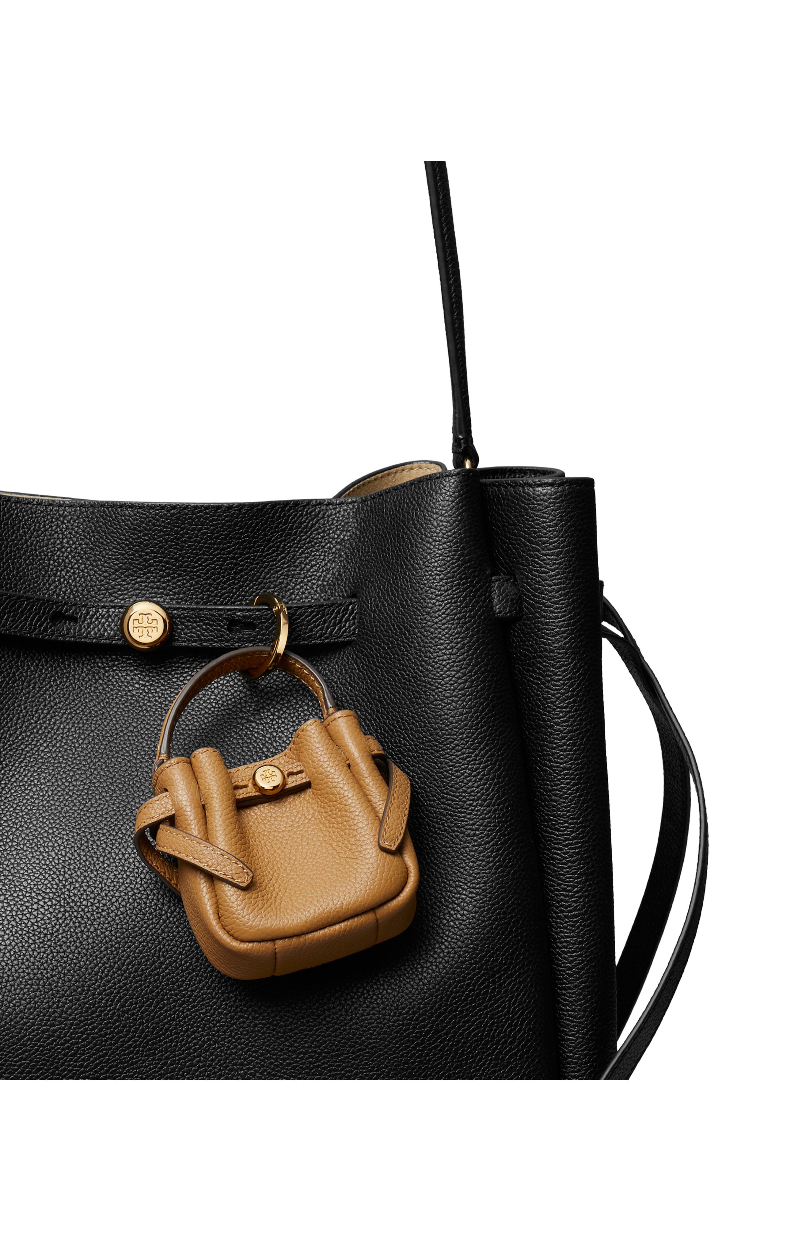 Romy Bucket Bag Charm, Alternate, color, TIRAMISU