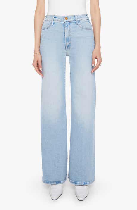 MOTHER The Hustler Roller Sneak High Waist Wide Leg Jeans