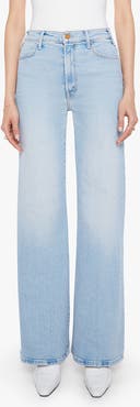 MOTHER The Hustler Roller Sneak High Waist Wide Leg Jeans