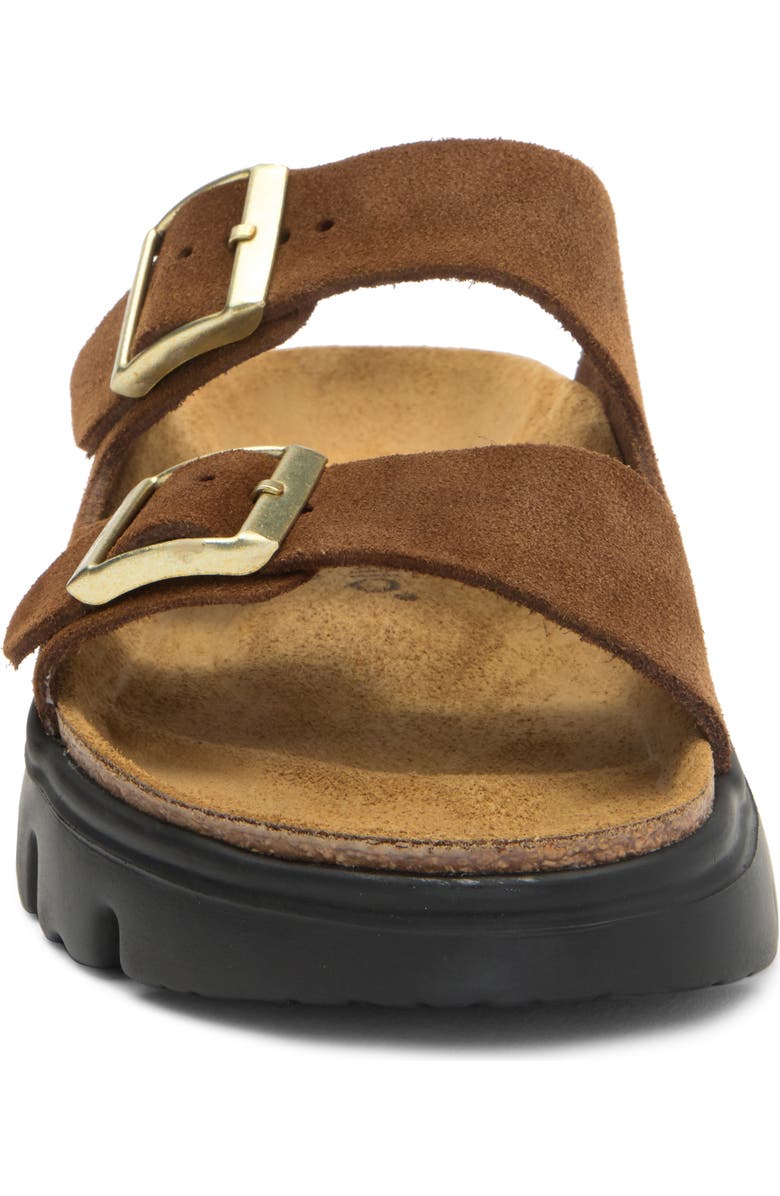 Birkenstock Papillio by Birkenstock Arizona Chunky Sandal, Alternate, color, Brown
